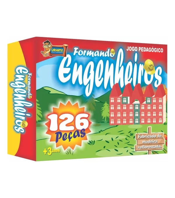 Imagem de capa de Brinquedo PedagÓgico Formando Engenheiros Com 126 PeÇas - Uriarte - 3674