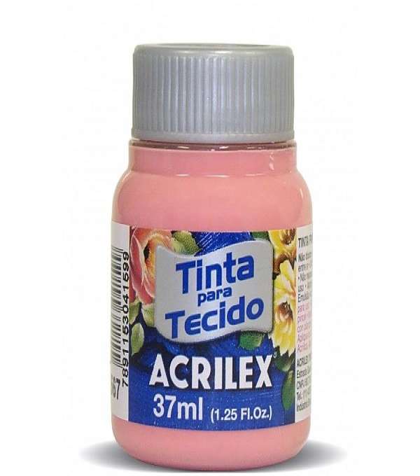 Imagem de capa de Tinta Para Tecido Fosca 37ml Rosa ChÁ - Caixa Com 12 Unid - Acrilex 567