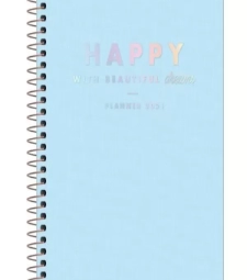 Imagem de capa de Planner Espiral Happy Azul 2021 - Tilibra - 307068