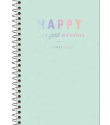 Imagem de capa de Planner Espiral Happy Verde 2021 - Tilibra - 307041