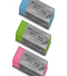 Imagem de capa de Borracha Escolar Dust Free Pequena Colorido - Faber Castell - 187138