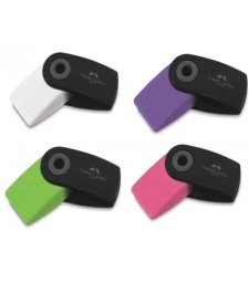 Imagem de capa de Borracha Mini Sleeve Black Neon Colorido - Faber Castell - Msleebobn