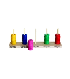 Imagem de capa de Brinquedo PedagÓgico Ábaco Aberto Colorido Com 50 Argolas - Carlu - 1909