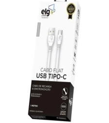 Imagem de capa de Cabo Usb Para Android 1mt Flat Elmc10wh