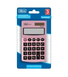 Imagem de capa de Calculadora De Bolso 8 DÍgitos Rosa Claro - Tilibra - Tc03