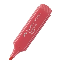 Imagem de capa de Pincel Marca Texto Textliner Pastel Vermelho - Faber Castell - Mt/1546di