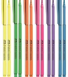 Imagem de capa de Caneta Marca Texto Roxa Grifpen Superfluorescente - Caixa Com 12 Unid - Faber Ca
