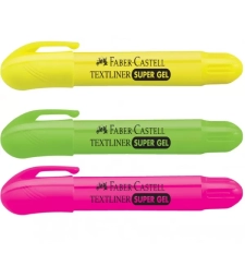 Imagem de capa de Caneta Marca Texto Verde Super Gel - Caixa Com 06 Unid - Faber Castell