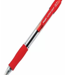 Imagem de capa de Caneta Esf RetrÁtil Vermelha Super Grip Ponta Fina 0.7mm - Pilot Bpgp-10r-f