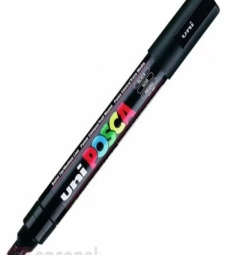 Imagem de capa de Caneta Posca Uniball Preta Pc-5m