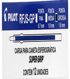 Imagem de capa de Carga Para Caneta Esf 1.6mm Azul - Caixa Com 12 Unid - Pilot Rfjs-gp