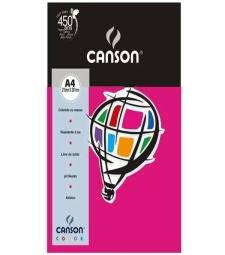 Imagem de capa de Papel 180 G/m² Color Plus Rosa Escuro A4 Com 10 Folhas  - Canson - 66661196