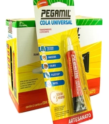 Imagem de capa de Cola Universal Pegamil 17g - Pegamil - Caixa Com 12 Unidades