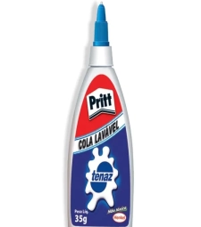 Imagem de capa de Cola LÍquida Branca Tenaz 35g LavÁvel - Pritt - 1129274   