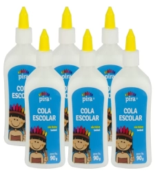 Imagem de capa de Cola LÍquida Branca 90g - Piratininga - Com 6 Unidades