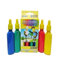 Imagem de capa de Cola Colorida 4 Cores 23g - Acrilex - 026040000