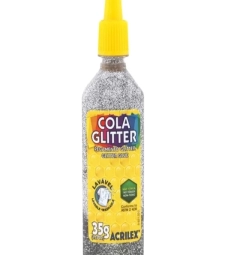 Imagem de capa de Cola Glitter Prata 23g - Acrilex - 202    