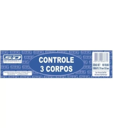 Imagem de capa de Controle De 3 Corpos Bloco Com 100 Folhas - SÃo Domingos 
