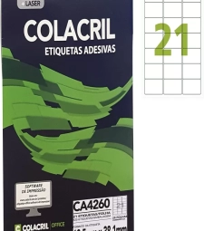 Imagem de capa de Etiqueta Adesiva A4 63,5mm X 38,1mm 21 Etiq. P/folha Pacote Com 25 Folhas - Cola