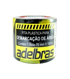 Imagem de capa de Fita Zebrada Para DemarcaÇÃo De Área 70mm X 100m - Adelbras - 0686000002