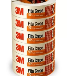 Imagem de capa de Fita Crepe 18mm X 50mt Branca 101la - Pacote Com 6 Unid - 3m