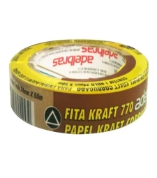 Imagem de capa de Fita Crepe Kraft 24mm X 50mt Conjugada 770 - Adelbras - 0617000006     