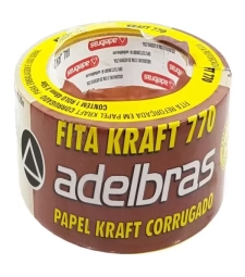 Imagem de capa de Fita Crepe Kraft 48mm X 50mt Conjugada 770 - Adelbras - 0617000007   