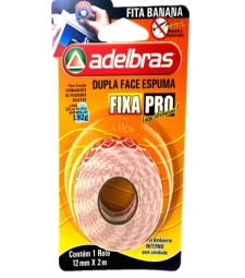 Imagem de capa de Fita Dupla Face Espuma 12mm X 2m Fixa Pro - Adelbras - 0634100035  