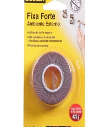 Imagem de capa de Fita Dupla Face Espuma 24mm X 1,5mt Ambiente Externo Fixa Forte Scotch - 3m