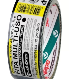 Imagem de capa de Fita Adesiva Multiuso 48mm X 5m Silver Tape Preto - Adelbras - 0803080006