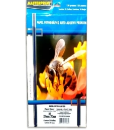 Imagem de capa de Papel FotogrÁfico Auto Adesivo 130g/m² Com 20 Folhas - Masterprint