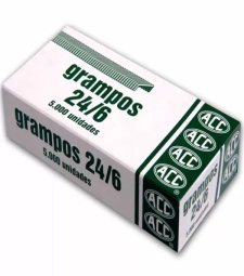 Imagem de capa de Grampo Para Grampeador 24/6 Galvanizado Com 5000 - Acc