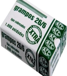 Imagem de capa de Grampo Para Grampeador 26/6 Cobreado Com 1000 - Acc