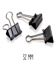Imagem de capa de Prendedor De Papel 32mm Preto Tipo Grampomol - Brw