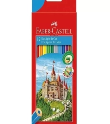 Imagem de capa de LÁpis De Cor 12 Cores Sextavado - Faber Castell - 120112