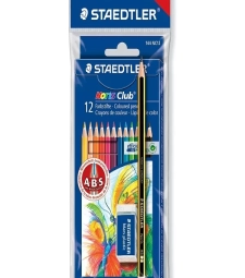 Imagem de capa de LÁpis De Cor 12 Cores + 1 LÁpis Preto E 1 Borracha - Staedtler