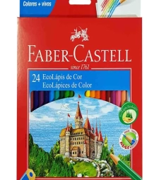Imagem de capa de EcolÁpis De Cor Sextavado - 24 Cores - Faber Castell