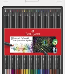 Imagem de capa de LÁpis De Cor EcolÁpis Supersoft Com 24 Cores - Faber Castell - 120724soft
