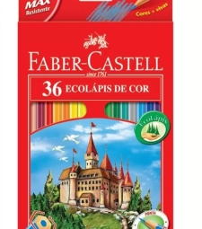 Imagem de capa de LÁpis De Cor 36 Cores Sextavado - Pacote Com 4 Unid - Faber Castell 120136g