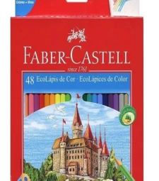Imagem de capa de LÁpis De Cor 48 Cores Sextavado - Faber Castell - 120148