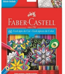 Imagem de capa de LÁpis De Cor 60 Cores Sextavado - Faber Castell - 120160