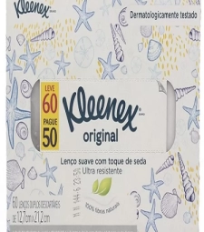 Imagem de capa de LenÇo De Papel Duplo DescartÁvel Com 50 Unid - Kleenex