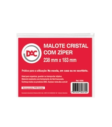 Imagem de capa de Malote Com ZÍper Transparente 240x183 Embalagem Com 5un - Dac - 1006