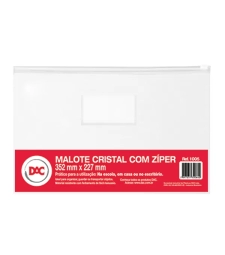 Imagem de capa de Malote Com ZÍper Transparente 354mmx227mm Embalagem Com 5un - Dac - 1005 