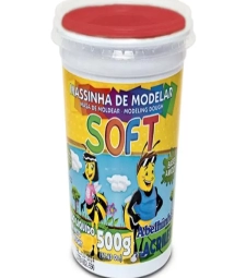 Imagem de capa de Massa De Modelar Soft 500g Vermelho - Acrilex - 073500103