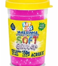 Imagem de capa de Massa De Modelar Soft Glitter 150g Maravilha - Acrilex - 073610226