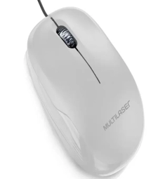 Imagem de capa de Mouse Com Fio Box Branco Usb - Multilaser - Mo294