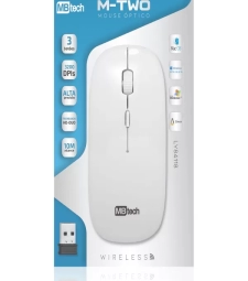 Imagem de capa de Mouse Sem Fio Optico M-two Preto/branco - Mbtech - Mb54118