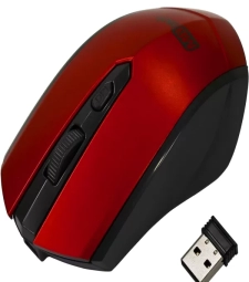 Imagem de capa de Mouse Óptico Sem Fio RecarregÁvel Vermelho - Mbtech - Mb54326