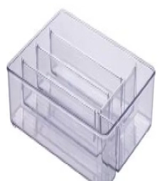 Imagem de capa de Organizador Diamond C/ Divisorias 36x28x5 Cristal Ref 907